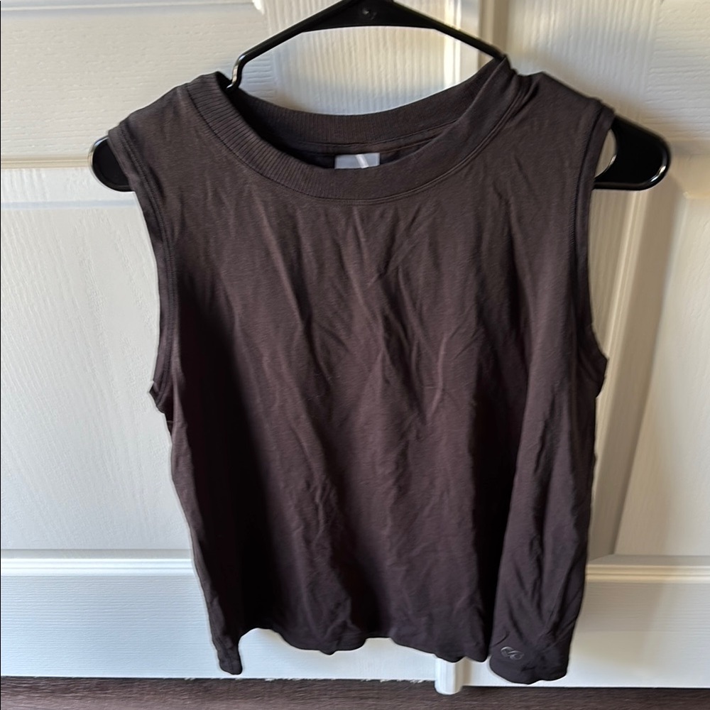 Sleeveless Black Top